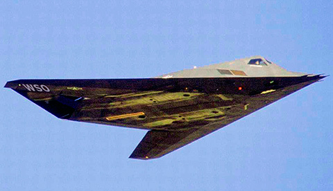 stealth jet featuring W S O markings